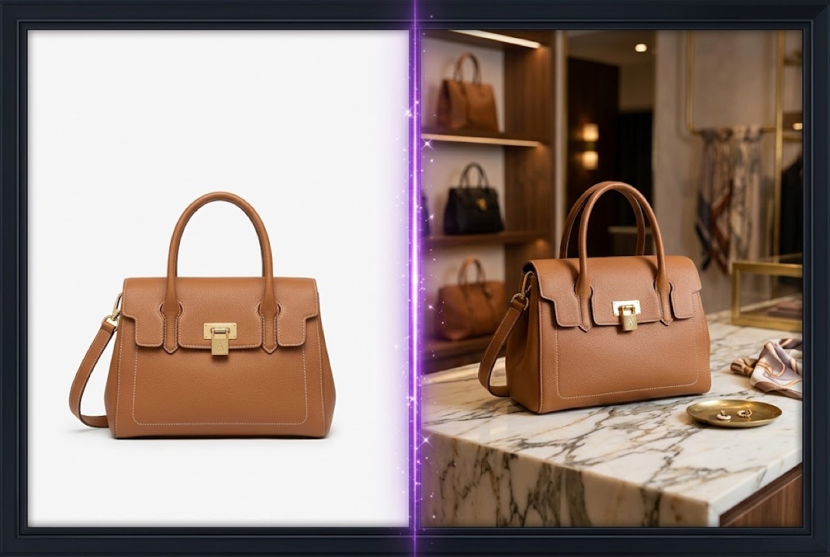 Strassenfoto verwandelt mit dem Neon Noir Zauberspruch